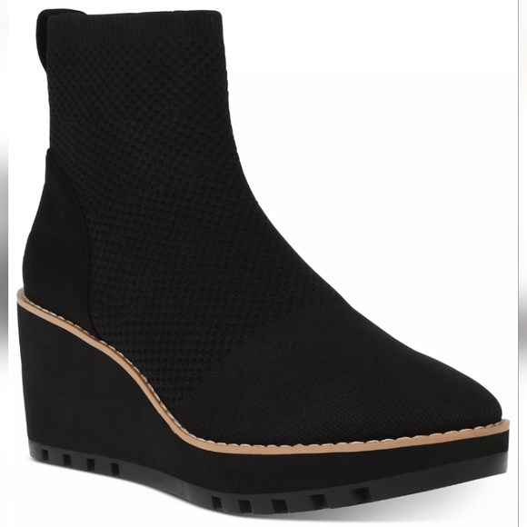 Anne Klein Shoes - Anne Klein Parley Wedge Booties Black -7.5